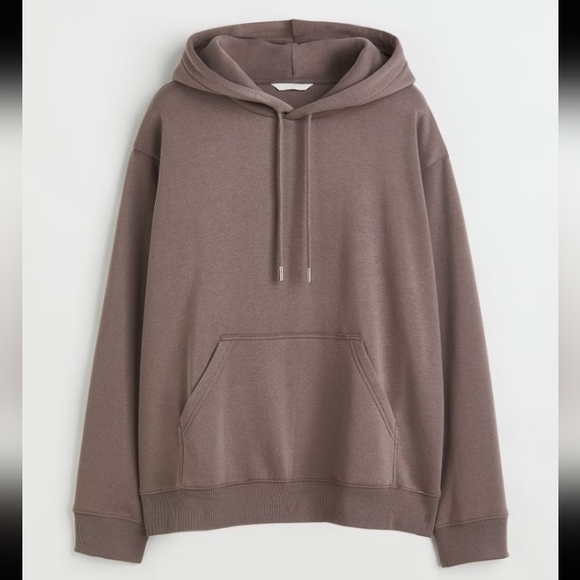 🆕️NWT H&M Hoodie in 'Dark Taupe', Size XL - Picture 6 of 16